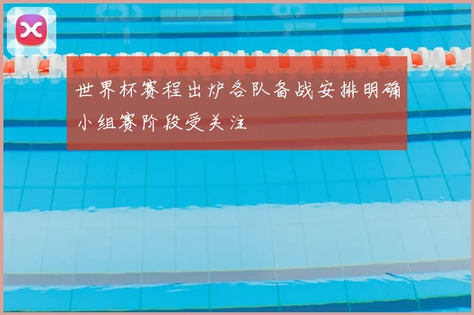 世界杯赛程出炉各队备战安排明确小组赛阶段受关注